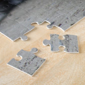 Cat Black and White Tuxedo Photo ジグソーパズル (側面)