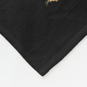 Cat Black Christmas Tree Lights Funny Santa Kitten フリースブランケット (角)