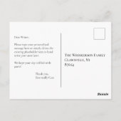 Cat Black & White引っ越しました、アドレスの変更 ポストカード (裏面)