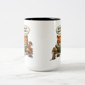 cat book ツートーンマグカップ (中央)