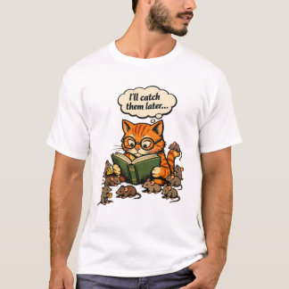 cat book tシャツ