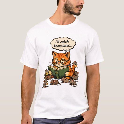 cat book tシャツ (正面)