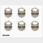 Cat Boss Sticker ラウンドシール (シート)