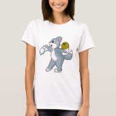 Cat Bowling Bowling ball Bowling pin Tシャツ (正面)