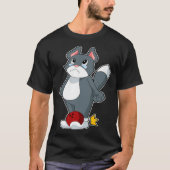 Cat Bowling Bowling ball Sports Tシャツ (正面)
