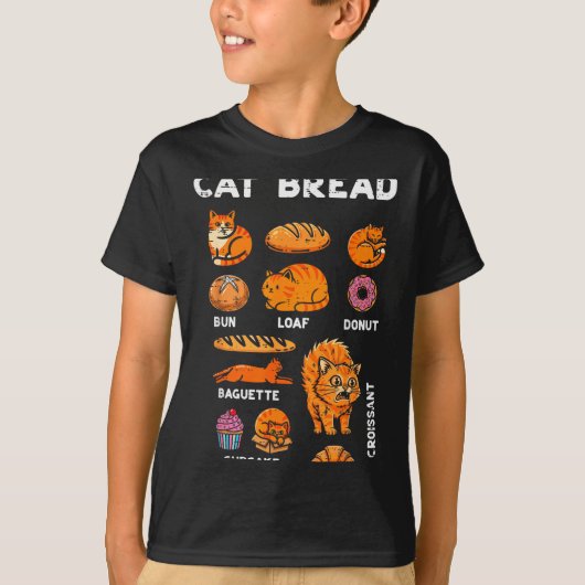 Cat Bread Bun Loaf Cute Kitten Kitty Food Pun Wome Tシャツ (正面)