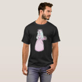 Cat Bride Bunch of flowers Wedding   Tシャツ (正面フル)
