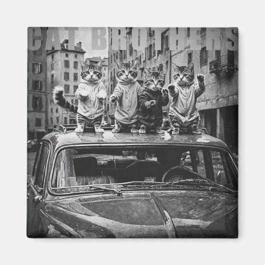 cat brothers マグネット (正面)