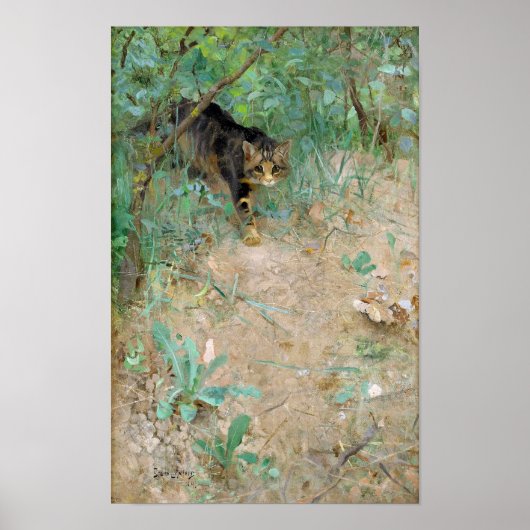 Cat, Bruno Liljefors ポスター (正面)