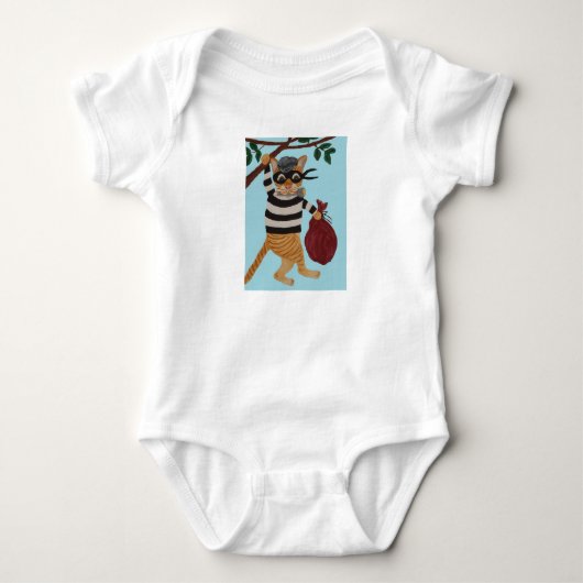 Cat Burglar ベビーボディスーツ (正面)