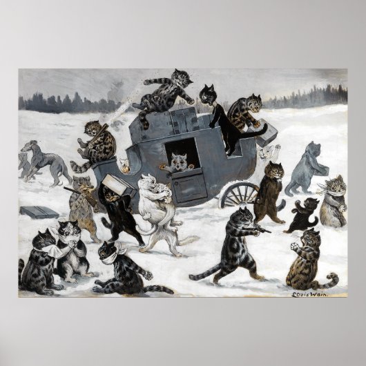 Cat Burglars, Louis Wain ポスター (正面)