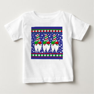 Cat Butt Christmas Green ベビーTシャツ