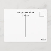 Cat Butt Christmas Green ポストカード (裏面)