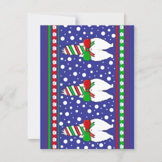 Cat Butt Christmas Green ポストカード