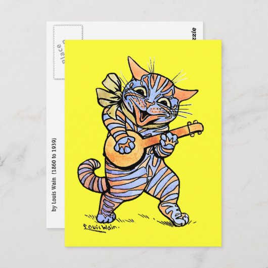 Cat by Louis Wain ポストカード (正面/裏面)