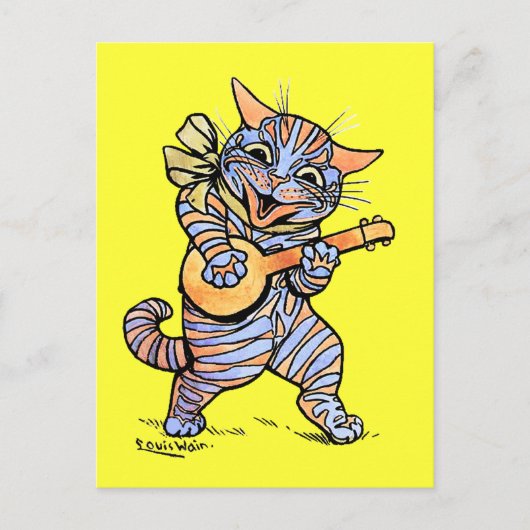 Cat by Louis Wain ポストカード (正面)