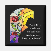 Cat by Window – マグネット (正面)