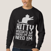Cat Cake  Baking Cat  Cat sweets スウェットシャツ (正面)