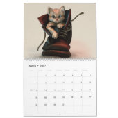 Cat Calendar カレンダー (3月 2027)