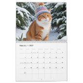 Cat Calendar 2025 カレンダー (2月 2027)