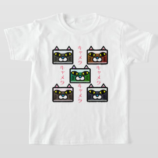 Cat Camera Tシャツ