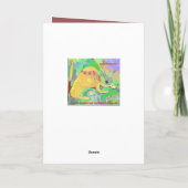 Cat Card 2おもしろい写真/文字プラス背面抽象芸術アート カード (裏面)