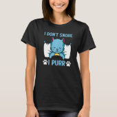 Cat Cat Meme I Don't Snore I Purr I Cat Tシャツ (正面)