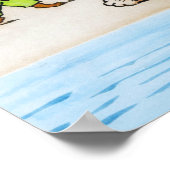 Cat Caught a Crab, Louis Wain ポスター (角)