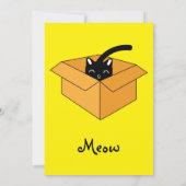 Cat Change Of Address Card Moving Home 案内状 (裏面)