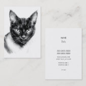Cat Charcoal 名刺 (正面/裏面)