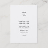 Cat Charcoal 名刺 (裏面)