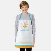 Cat Chef Apron for Kids エプロン (着用した状態)