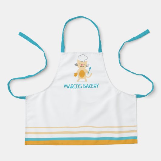 Cat Chef Apron for Kids エプロン (正面)