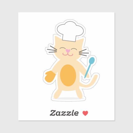 Cat Chef Sticker シール (シート)
