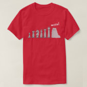 Cat Chess Pawn Meow Funny Chess Player Tシャツ (デザイン正面)