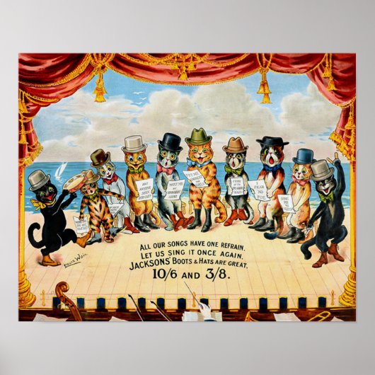 Cat Chorus, Louis Wain ポスター (正面)