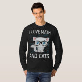 Cat Christian Gif I Love Math And Cats Tシャツ (正面フル)