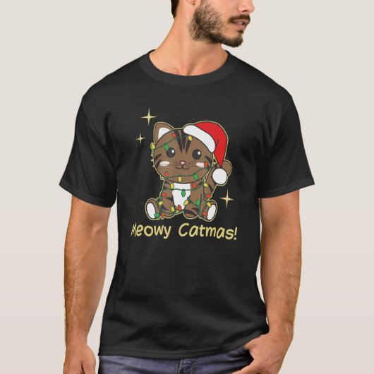 Cat Christmas Animals Cute Cats Meowy Catmas 8 Tシャツ (正面)