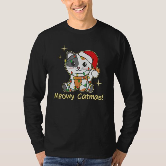 Cat Christmas Animals Cute Cats Meowy Catmas 9 Tシャツ (正面)