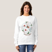 Cat Christmas Crewneck Sweatshirt | Festive Kitten スウェットシャツ (正面フル)