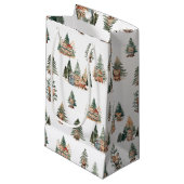 Cat Christmas Gift Bag スモールペーパーバッグ (正面アングル)