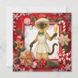 Cat Christmas greeting for cat lovers シーズンカード