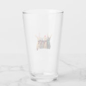 Cat Christmas Light Reindeer Santa Christmas Cat L タンブラーグラス (裏面)