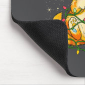 Cat Christmas Lights Santa Hat Xmas Cats Lover Pet マウスパッド (コーナー)