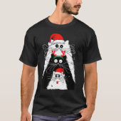 Cat Christmas Men Women Tシャツ (正面)