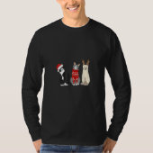 Cat Christmas  Meowy Merry Catmas Cat Tシャツ (正面)