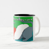 Cat  Christmas Mug ツートーンマグカップ (正面右)