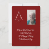 Cat Christmas Party Invitation 招待状 (正面)