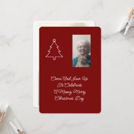 Cat Christmas Party Invitation 招待状