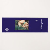 Cat Christmas Photo text customize ヨガマット (正面(横))